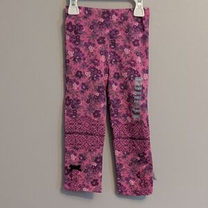 Naartjie Girls Leggings Size 2T Pink Purple Floral Print NWT